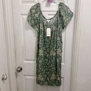 #42 Wonderly Teal Floral April Dress